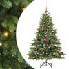 vidaXL Kunstkerstboom met 150 LED met standaard Groen 150 cm PE en PVC