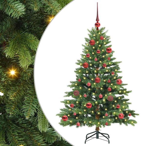 vidaXL Kunstkerstboom met 150 LED met standaard Groen 150 cm PE en PVC