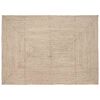 vidaXL Gebied Tapijt Natuurlijk en Wit 240 x 340 cm Jute