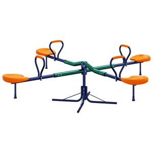 vidaXL Wip 4-zits 360 graden draaibaar staal