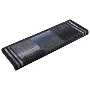 vidaXL Trapmatten zelfklevend 5 st 65x21x4 cm zwart en grijs