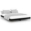 vidaXL Bedframe massief hout zwart 200x200 cm