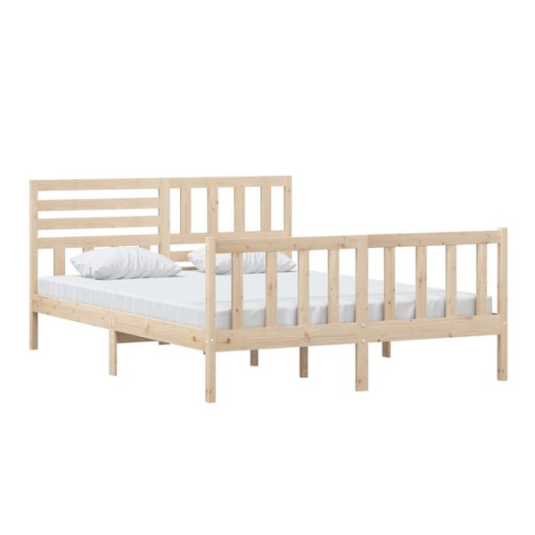 vidaXL Bedframe massief hout 150x200 cm