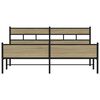 vidaXL Bedframe zonder matras metaal sonoma eikenkleurig 180x200 cm