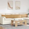 vidaXL Sofa Kussens 2 stuks Bruin 200 x 40 cm Cordstof