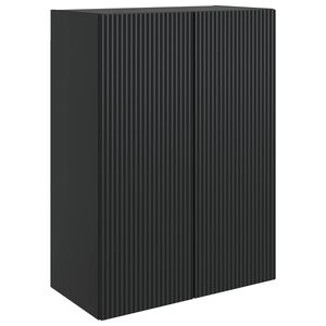 vidaXL Wandkast Zwart 66 x 34,5 x 90 cm Bewerkt hout