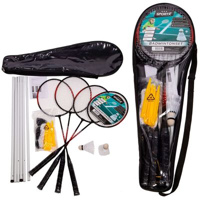 SportX Badmintonset met net