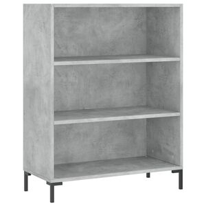 vidaXL Boekenkast 69,5x32,5x90 cm bewerkt hout betongrijs