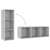 vidaXL | TV-kast | 3 pcs 37 x 35 x 107,5 cm
