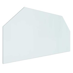 vidaXL Vuurplaats Glazen Plaat Transparant 100 x 50 cm Glas
