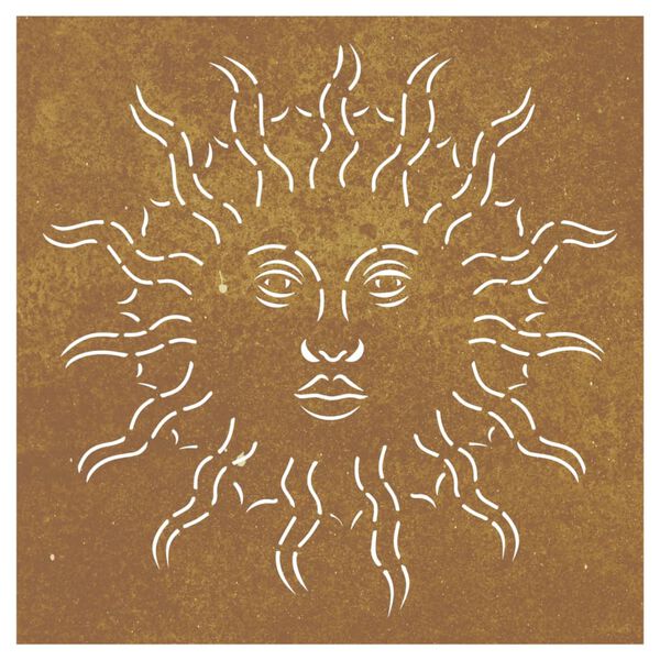 vidaXL Wanddecoratie tuin zonontwerp 55x55 cm cortenstaal