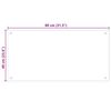 vidaXL Spatschermen keuken 2 st 80x40 cm gehard glas transparant