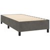 vidaXL Boxspring met matras en LED fluweel donkergrijs 80x200 cm