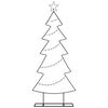 vidaXL Metalen kerstboom met standaard Zwart 150 cm Staal