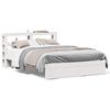 vidaXL Bedframe met hoofdeinde zonder matras 120x200 cm wit
