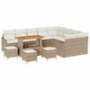 vidaXL Tuin Sofa Set 13 st 12-Aantal zitplaatsen Beige en Cr&egrave;me