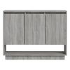 vidaXL Dressoir 97x31x75 cm bewerkt hout grijs sonoma eikenkleurig