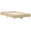 vidaXL Bedframe Sonoma 137 x 190 cm Bewerkt hout