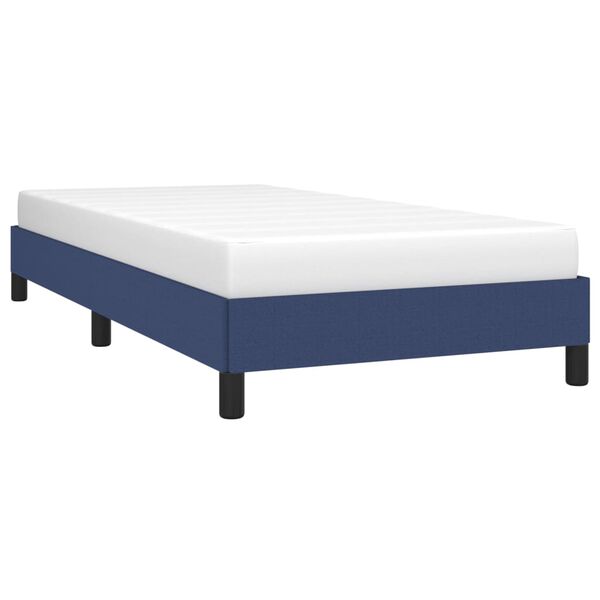 vidaXL Bedframe zonder matras 80x200 cm stof blauw