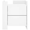 vidaXL Nachtkastje 45x50x50 cm bewerkt hout wit