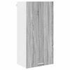 vidaXL Hangkast Grijs Sonoma en Wit 50 x 31 x 100 cm Bewerkt hout