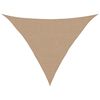vidaXL Zonnezeil 160 g/m&sup2; 2,5x2,5x3,5 m HDPE taupe
