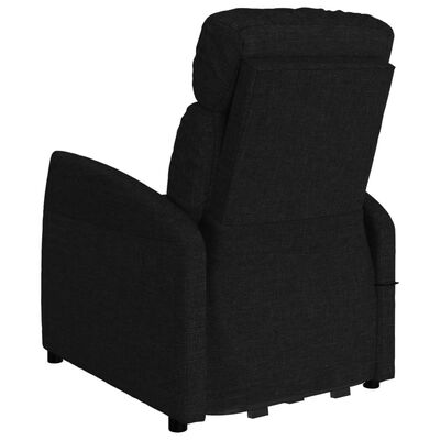 vidaXL Sta-op-stoel stof zwart