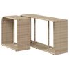 vidaXL Opbergschappen 2 st poly rattan beige