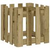 vidaXL Plantenbak met hekontwerp 40x40x40 cm ge&iuml;mpregneerd grenenhout
