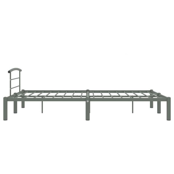 vidaXL Bedframe metaal grijs 120x200 cm