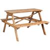 vidaXL Picknicktafel 120x120x78 cm bamboe