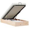 vidaXL Ottoman Bedframe met Opslag Naturel 90 x 200 cm