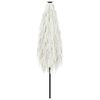 vidaXL Parasol met stalen paal 300x200x250 cm wit