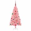 vidaXL Kerstboom met 150 LED met standaard Roze 150 cm PVC