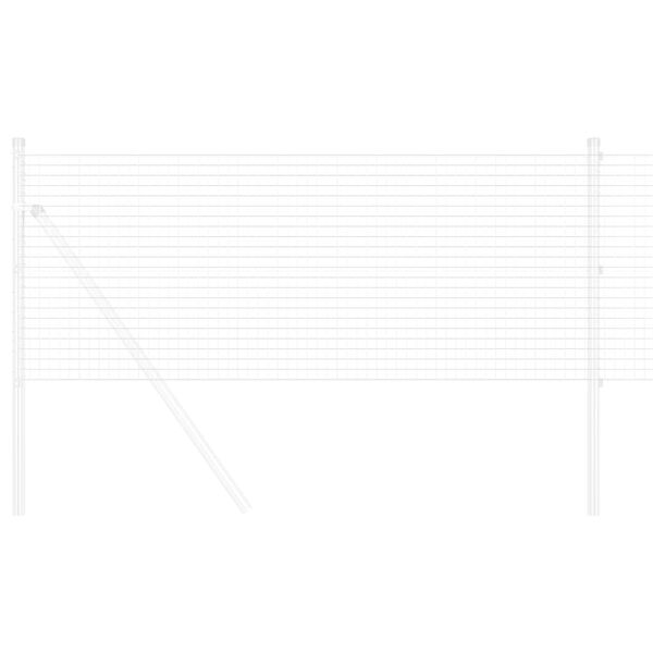 vidaXL Gelaste draadhek Zilver 0.4 x 100 m