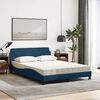 vidaXL Bed met matras "Dover" stof blauw 140x200 cm