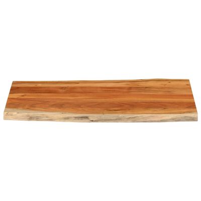 vidaXL Tafelblad rechthoekig natuurlijke rand 120x60x2,5 cm acaciahout