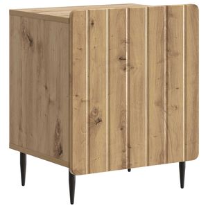 vidaXL Nachtkastje Artisanaal eiken 43 x 34,5 x 52 cm Bewerkt hout
