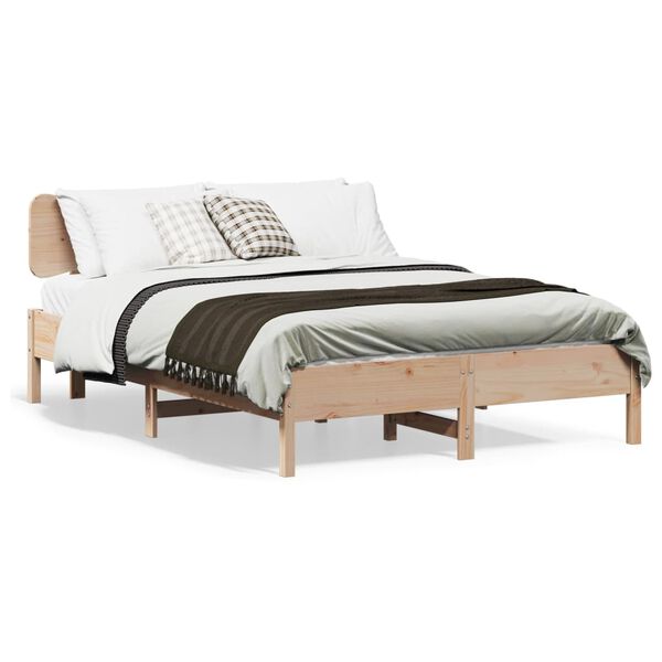 vidaXL Bedframe zonder matras massief grenenhout 120x190 cm