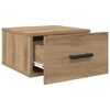 vidaXL Nachtkastje 2 pcs Artisan Eiken 35 x 35 x 20 cm Bewerkt hout