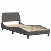 vidaXL Bedframe "Viana" zonder matras kunstleer grijs 80x200 cm