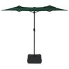 vidaXL Parasol dubbel dak 316x145 cm groen