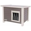 Kerbl Kattenhuis Eli ECO 57x45x43 cm grijs en wit