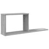 vidaXL Zwevende schappen Grijs Sonoma 80 x 15 x 30 cm