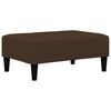 vidaXL Slaapbank 2-zits met voetenbank microvezelstof bruin
