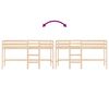 vidaXL Kinderhoogslaper met ladder 90x200 cm massief grenenhout