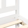 vidaXL Bedframe zonder matras massief grenenhout wit 120x200 cm