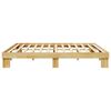 vidaXL Bedframe zonder matras 200x200 cm massief hout eiken