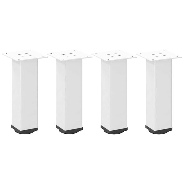 vidaXL Salontafelpoten 4 st 30-32 cm staal wit