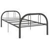 vidaXL Bedframe metaal grijs 90x200 cm